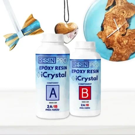 Υγρό γυαλί για εφαρμογή σε δάπεδο, κοσμήματα και διακοσμητικά αντικείμενα.