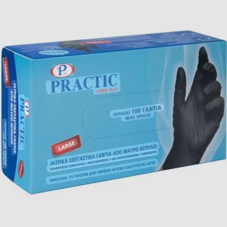 Μαύρα γάντια νιτριλίου